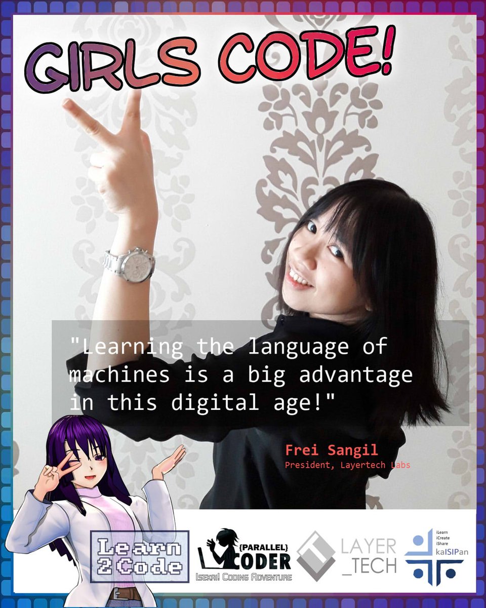 FreiSangil's tweet photo. Layertech & Parallel Coder partner with #Kaisipan, to promote #coding to young girls! We engaged select coder girls to try out the Parallel Coder Learn2Code #Eworkshop (beginner + #python), as well as women in computing to share the exciting things in store for girl coders! 🙂 https://t.co/2qjuyuyggo