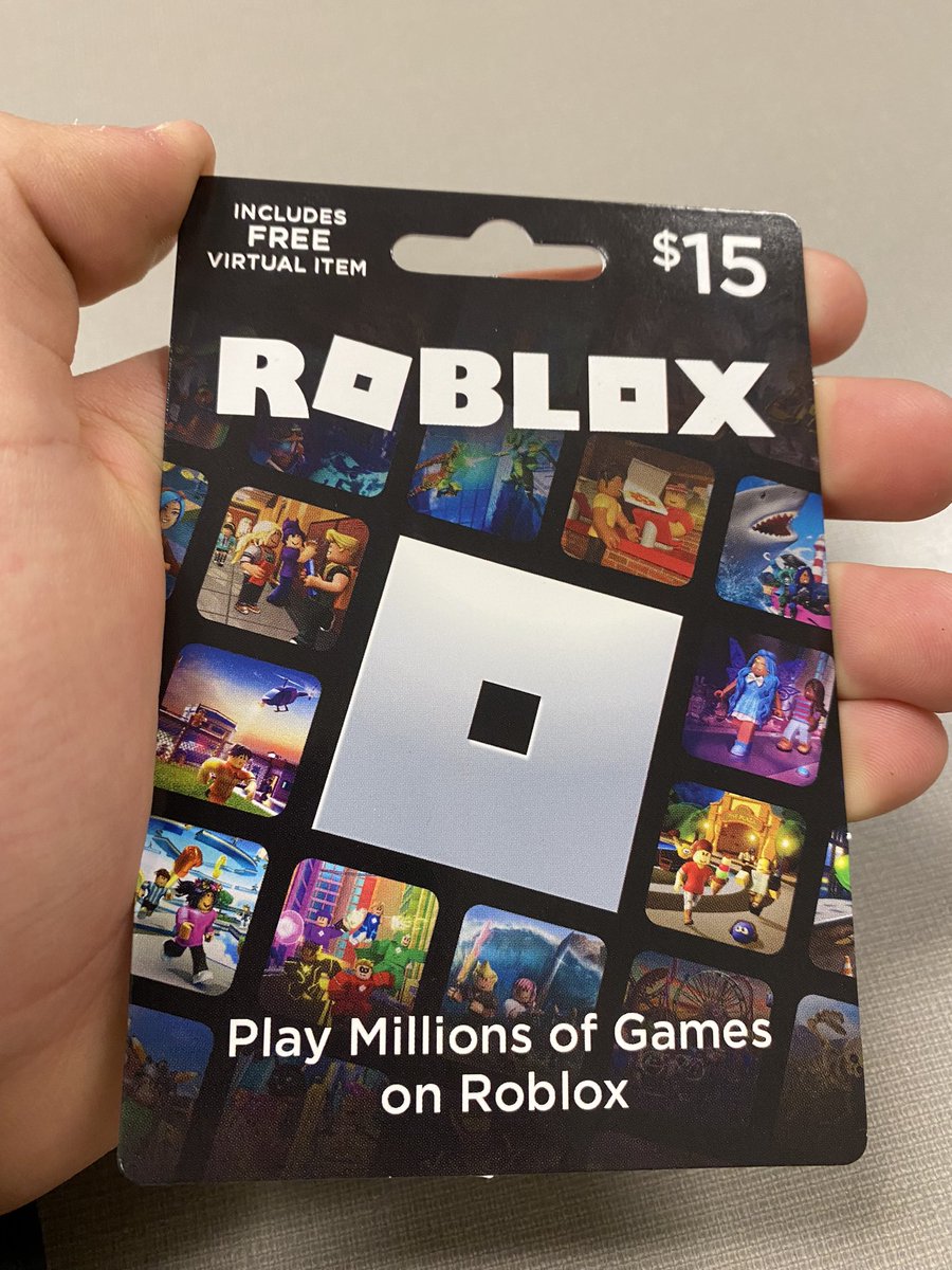 model8197's tweet photo. Stole someones $15 Robux Card, who wants it? ($1,500) https://t.co/lPMfK29Vuy