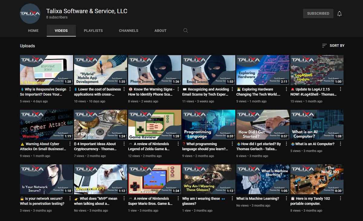 TalixaSoftware's tweet photo. ▶️ Subscribe to our Youtube Channel and explore some great technology topics.
🖱️ Click Here: https://t.co/UmtJVum0NU
#altoonapa #blaircountypa #infosec #appdevelopment #softwaredevelopment #talixa #technology #technews #youtubetech https://t.co/7BWrfRYIEW