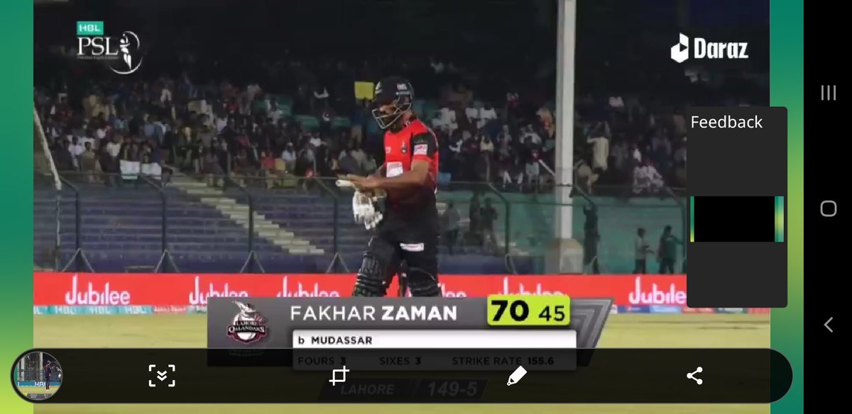 NOUMANR0149's tweet photo. Bro you did great @FakharZamanLive 
#lqvsqg https://t.co/UJ3mQu8pHa