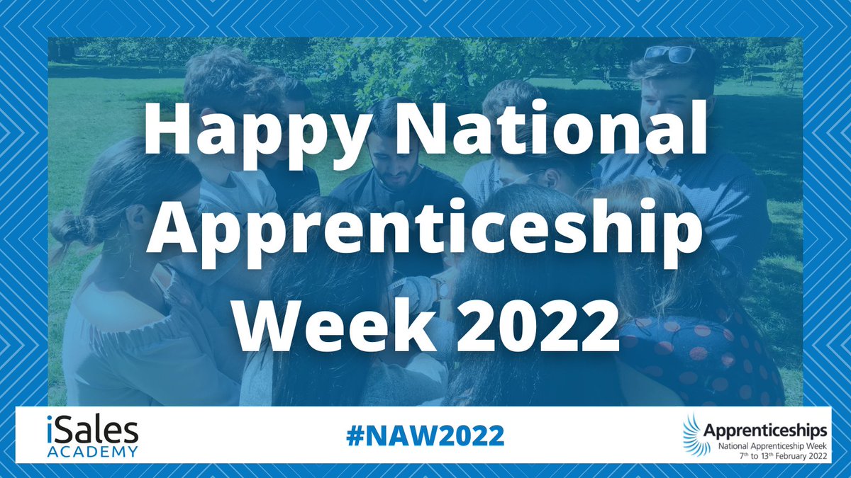 iSalesAcademy1's tweet photo. Happy National Apprenticeship Week 2022!

We’re proud of every one of our apprentices, both past &amp; present, and we are dedicating this week to celebrating their success. Stay tuned and expect lots of updates from us.

#NAW2022 #NationalApprenticeshipWeek2022  #ApprenticeshipsWork https://t.co/ac7t9bK0Tl