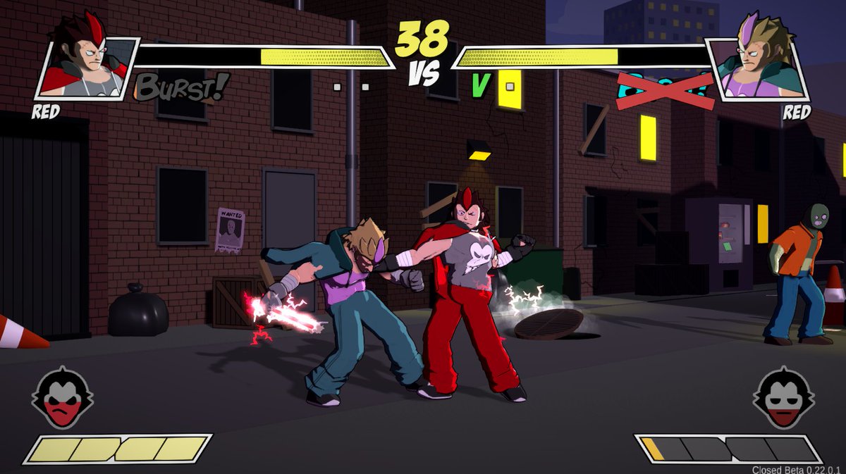 CosmicHatGames's tweet photo. As a break from the constant Menu stuff, here's a look at a new costume for Red, known as "Rugged" Red. 
It's based on a potential redesign for him that was going to go unused, so we made it a costume!

#gamedev #indiedev #unity3D #madewithunity #fgc #fightinggame #duelsoffortune https://t.co/WXVub3I24X