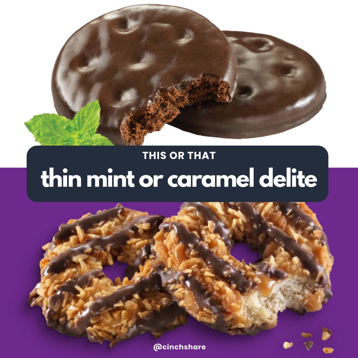 Ohhh it's Girl Scout Cookie season... Do you have your order in with your favorite girl??

Which would you choose... This..or .... That 👇👇👇