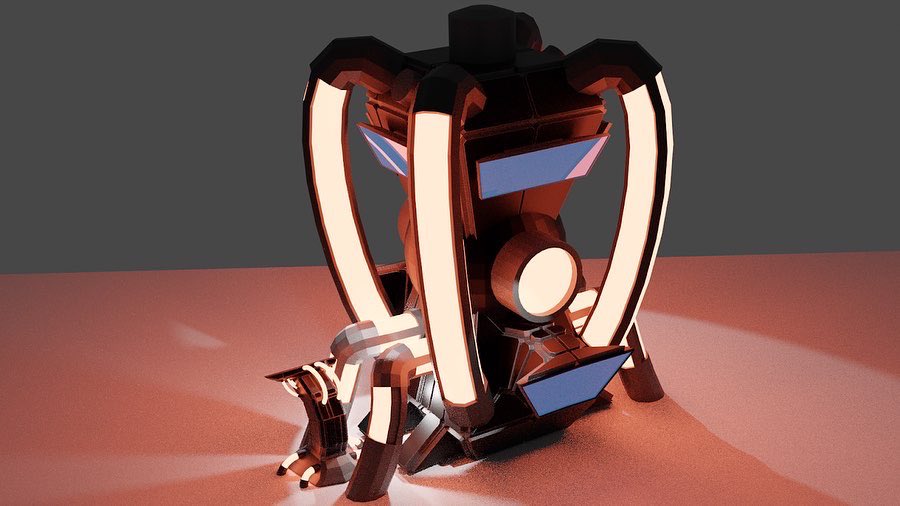AXINURON's tweet photo. This is like a part 2 to the terminal it’s a Power reactor although I change it to orange not green Sam with the terminal 

#blender #Blender3d #blenderart #blendercommunity #model #3D #3dart #3dmodeling #power #reactor #glow #sifi #alien #tech #future #futuretech #UnrealEngine https://t.co/oxsEqvP2jn