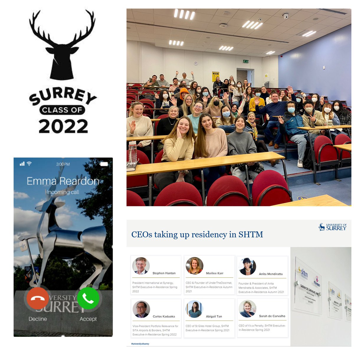 Some words of advice & lots of exciting opportunities shared with our @SHTMatSurrey Level 6 students today as they begin their final semester @UniOfSurrey 

#WonderfulSHTM
#HOSPITALITYatSurrey
#TOURISMatSurrey
#TRANSPORTatSurrey 
#EVENTSatSurrey