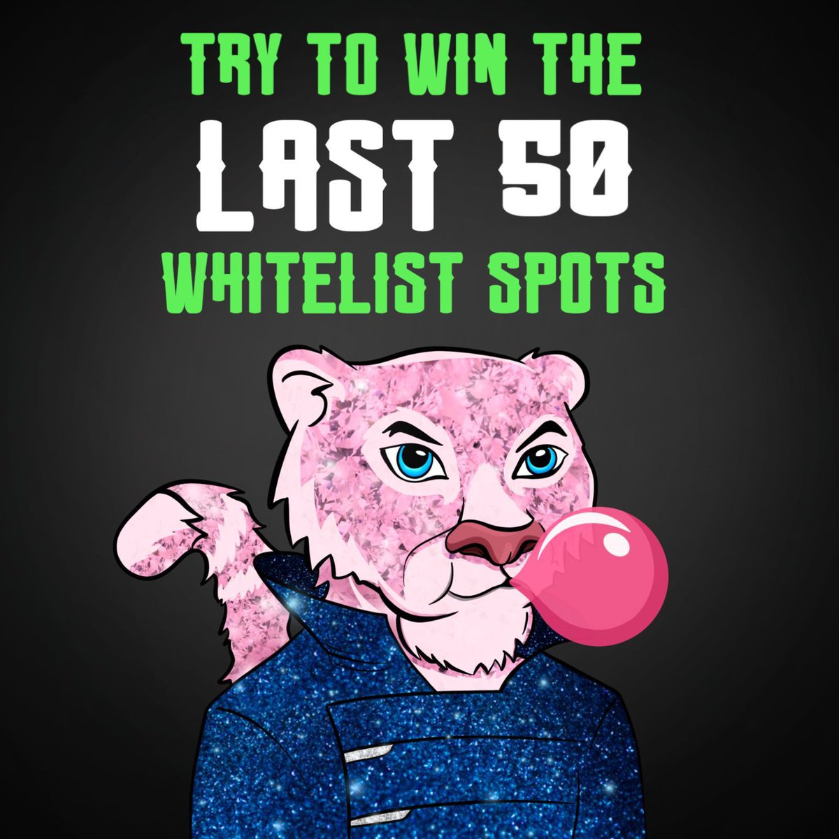 cooljamesdean (@jamesdeannft) on Twitter photo My friends at <a href="/boujeeleopards/">The Boujee Leopards Club</a> have given me 5 whitelist to give out!
To enter:
1️⃣ ❤️+ RT
2️⃣ Follow <a href="/boujeeleopards/">The Boujee Leopards Club</a>
3️⃣ Tag Friends
✅ Join: discord.gg/7ZtNyZQ7NU
⏰ Ends 24hrs!
For more info:
boujeeleopards.club My friends at <a href="/boujeeleopards/">The Boujee Leopards Club</a> have given me 5 whitelist to give out!
To enter:
1️⃣ ❤️+ RT
2️⃣ Follow <a href="/boujeeleopards/">The Boujee Leopards Club</a>
3️⃣ Tag Friends
✅ Join: discord.gg/7ZtNyZQ7NU
⏰ Ends 24hrs!
For more info:
boujeeleopards.club
