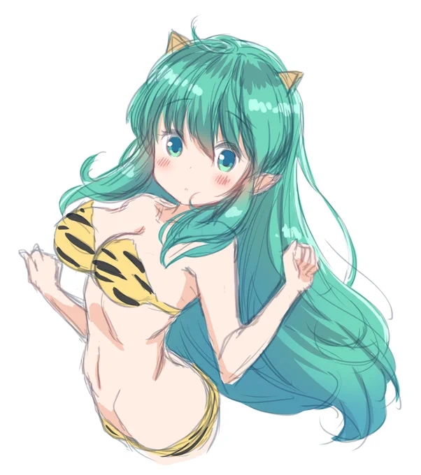 ラムちゃんらくがき
産まれて初めて描いたw 