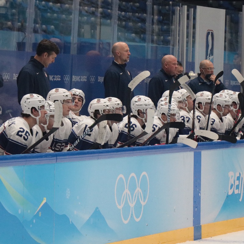 usahockey's tweet photo. The U.S. Olympic Men's Hockey Team got its first taste of #WinterOlympics action in a scrimmage against Canada, and it provided a good measuring stick for the coaching staff.