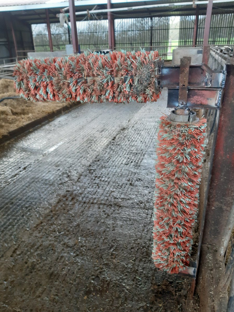 Fabrication et installation d'une nouvelle brosse pour nos vaches 🐄 
Elles aussi ont le droit de se faire belles en se peignant le poil 👍
C'est aussi ça le #BienEtreAnimal
#JusteEtVendéen 
#FrAgTw
Cc <a href="/audjrino/">LINO</a>