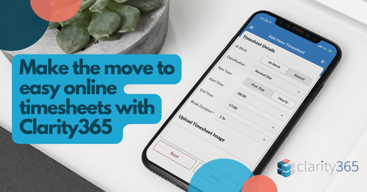 Make the move to online #timesheets with ClarityTimesheet, our #timemanagement module as part of #clarity365 offers convenient on-the-go access with our mobile app and simplicity – no scrolling from one window to another. Start your 30-day free trial: lnkd.in/g3PdAnhf