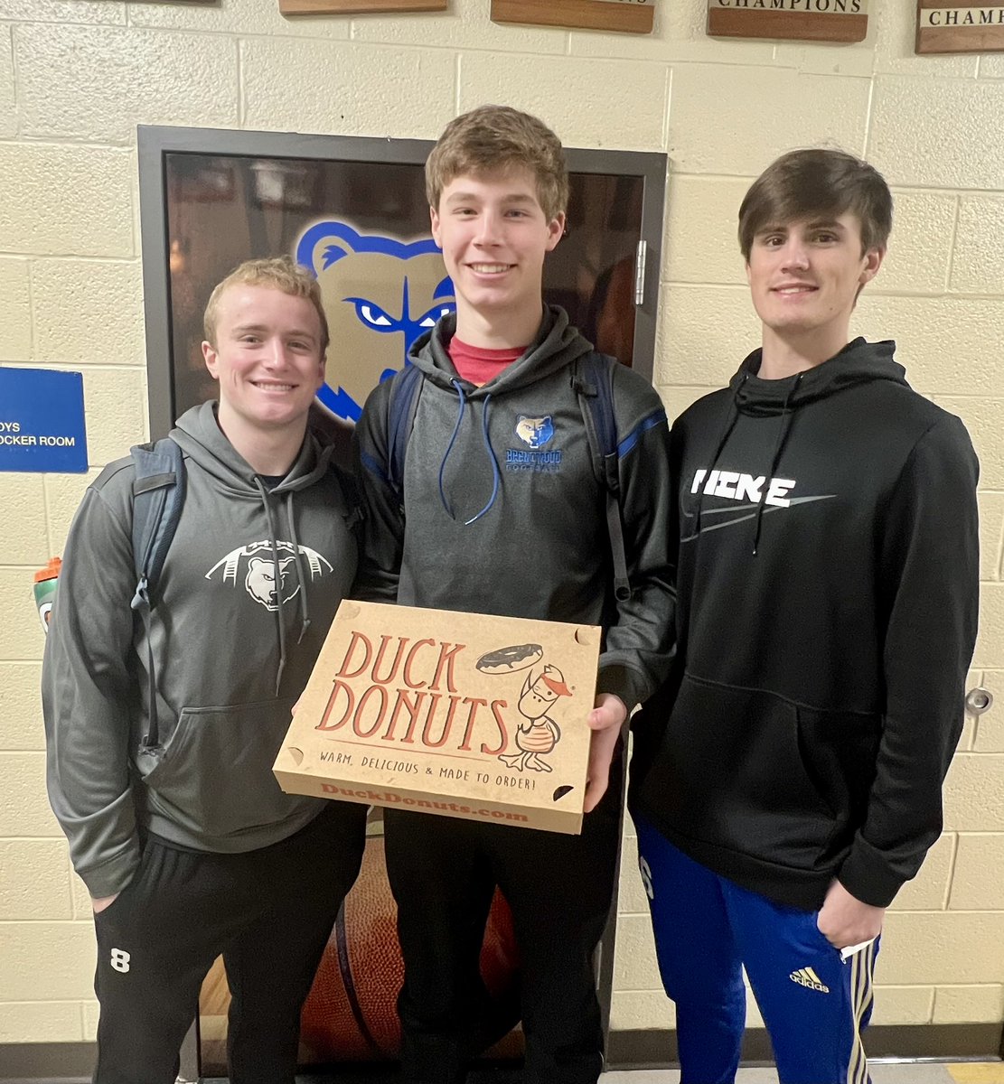 A big thanks to <a href="/DuckDonutsBWD/">Duck Donuts & Ice Cream</a> for the tasty donuts for our Bruins this AM…#bringthehavoc