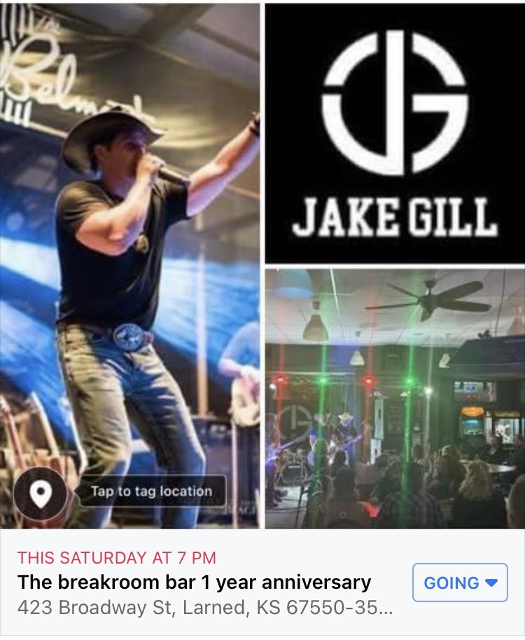 JakeGillMusic's tweet photo. #LARNED #Kansas #Concert https://t.co/pPUqCsSUKB