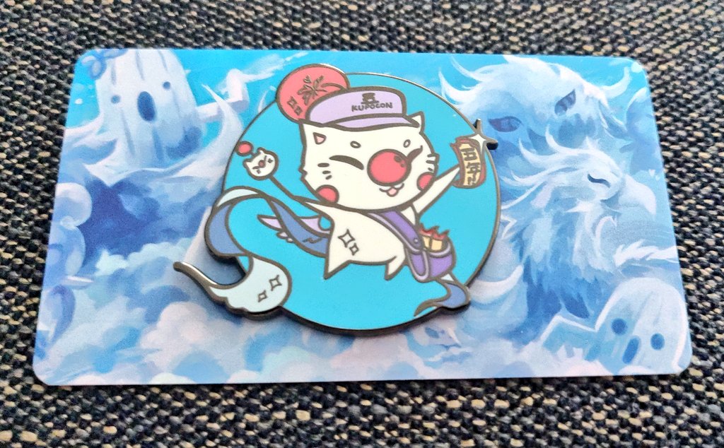 RutheTweets's tweet photo. I also treated myself to a #KupoCon pin 🌟 Love the attention to detail including background artwork 👌

📍No. 188 out of 500 https://t.co/9XNbHklGqV