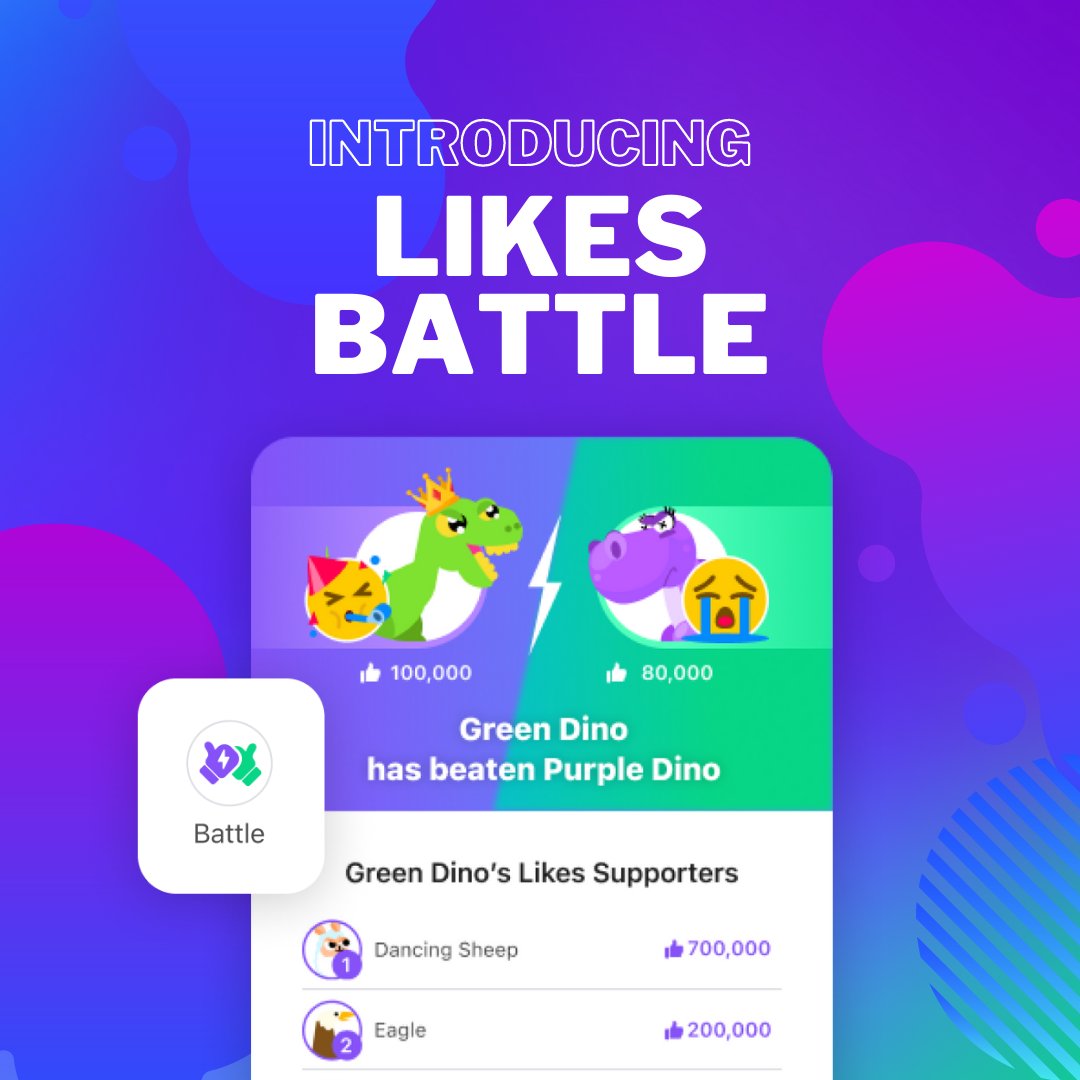 NEW FEATURE ALERT! Check out our spin on PK Battles: Likes Battles! Go live—with a guest or as a guest—in a friendly, head-to-head competition for likes. 
#StreamingNews
#StreamingLive support.younow.com/hc/en-us/artic…