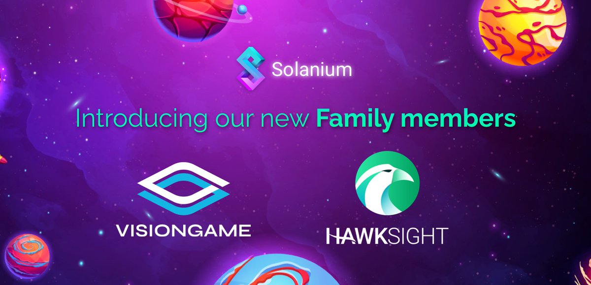 Are you guys ready for another crazy year ahead?📈

<a href="/visiongame_/">VisionGame</a>  - Ultimate Gaming Experience Amplified by Blockchain ➡️
solanium.io/project/vision…

<a href="/HawksightCo/">Willie Francis</a>  - 1-click Automated Investments &amp; Yield Farming on Solana &amp; Terra ➡️
solanium.io/project/hawksi…