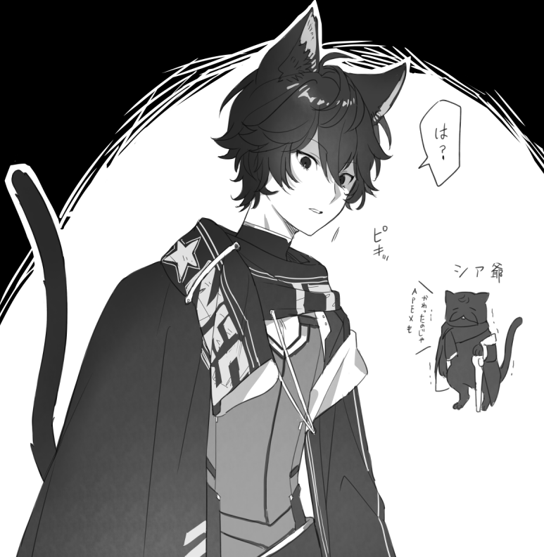 謎のタイミングでキレるクローネ家の猫+α
#AXIART 