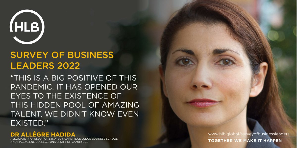 Talent is a focal point of #innovation for many leaders, and the pandemic “has opened our eyes to the existence of this hidden pool of amazing talent, that due to obliviousness or ignorance, we didn’t know even existed” @AllegreHadida
Explore buff.ly/3ILBw7h <a href="/CambridgeJBS/">Cambridge Judge</a>