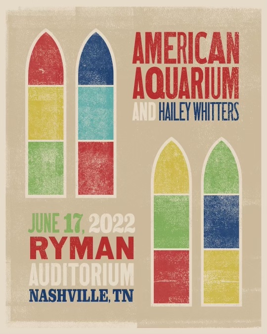 Hey Nashville! I’m headed back to the Mother Church with my buddies @americanaquarium for their ✨Ryman debut✨ in June! We can’t wait to play the new album for all of you there. Presale starts Wed @ 10am CT with code 'CHICAMOCOMICO'. Onsale is Friday at 10am CT!