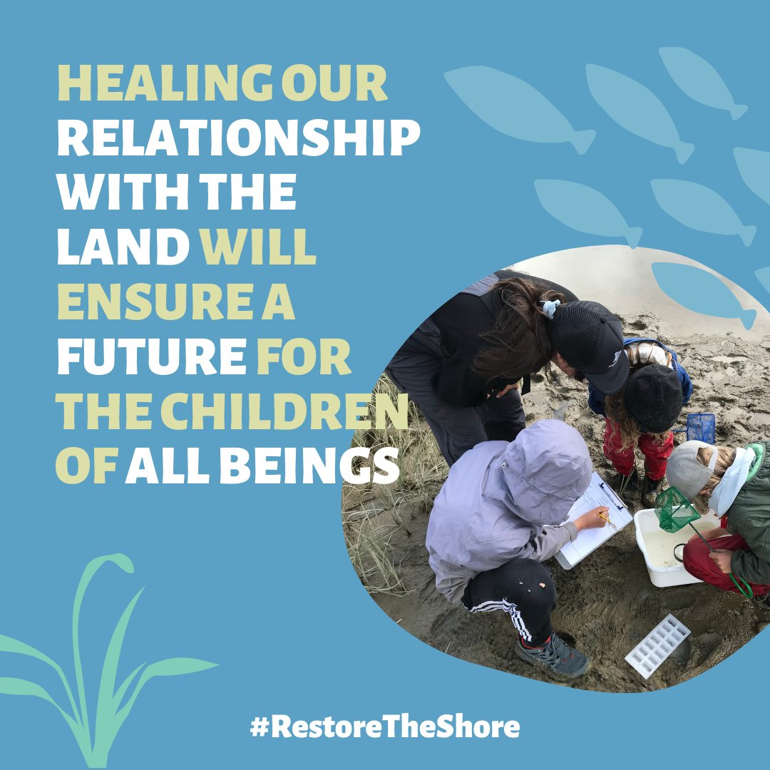 Healing our relationship with the land will ensure a future for the children of all beings. Support SRWS and our efforts to protect the Estuary and #RestoreTheShore so future generations can experience the joy and lessons this sacred place so generously provides