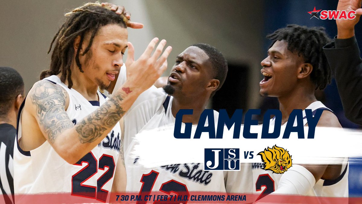 GoJSUTigers's tweet photo. Men's basketball #GAMEDAY ๐
๐| Arkansas Pine-Bluff
๐| Pine Bluff, Arkansas
๐๏ธ| H.O. Clemmons Arena
๐บ | https://t.co/6rKlidopNX
๐ป | https://t.co/a14upYT0Pj
๐ | https://t.co/85uommbUIQ
๐๏ธ | https://t.co/cfCoQRrb2V
#AggressiveUnit x #TrustTheeProcess https://t.co/6pBcVy5bMl