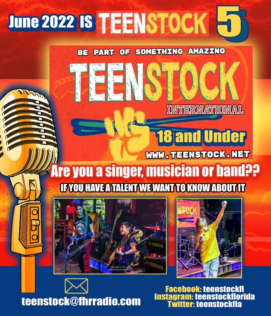 Teenstock 5 is coming to South Florida on June 4th and 5th 2022. If you have a talent and would like to be part of the Teenstock lineup be sure to reach out to them.