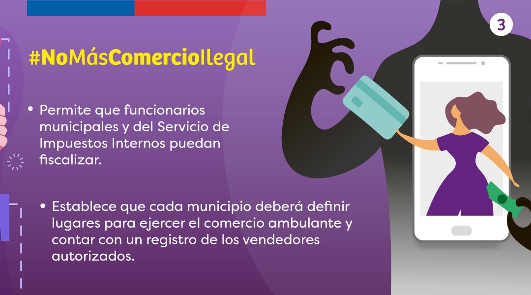 💠 Hoy el Presidente <a href="/sebastianpinera/">Sebastian Piñera</a>, acompañado por el Subsecretario <a href="/AlejandroWeberP/">Alejandro Weber</a>, promulgó la ley que fortalece la fiscalización y aumenta las sanciones para el comercio ilegal 🙅🏻‍♂️💰💳 

⭕️¿En qué consiste la nueva ley? 📜🤔 Conoce aquí los detalles👇🏻

#NoMásComercioIlegal