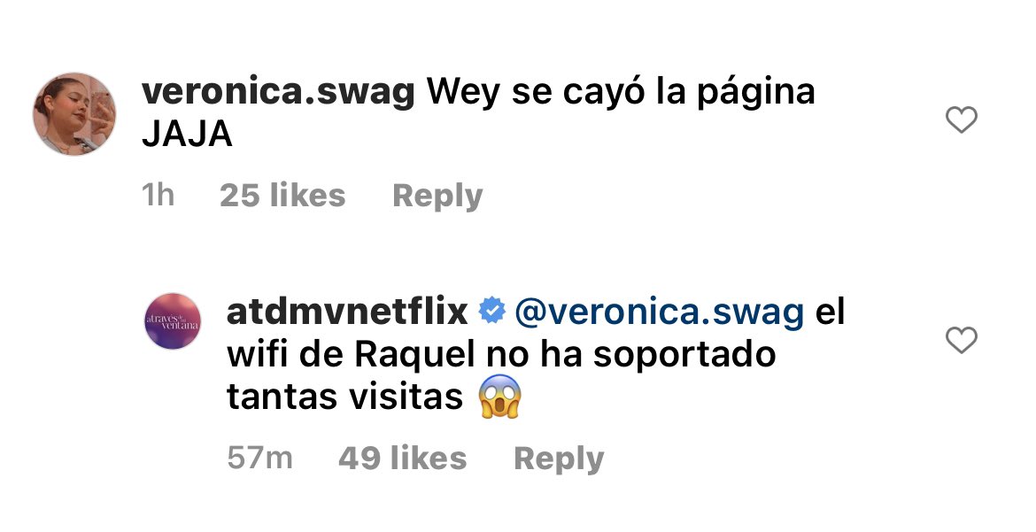 Arix05's tweet photo. #atdmvnetflix en insta: Aquí está la página. 
Bolitxs: Que la hagamos colapsar dice. https://t.co/k5IzPActmg