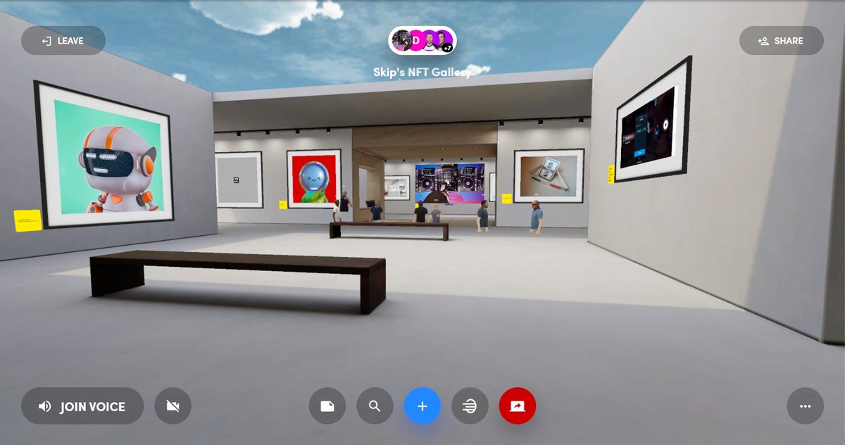 metaversetns's tweet photo. The #Metaverse Trillionaires enjoyed a unique party on the 2.2.22 with a live #DJ set by @kurazav on @tribexr in Skip's #NFT gallery by @spatialxr

You might even spot a @MarkMalytschew and @TahmeArt somwhere!

Anyone wants to join us in @golfplusvr and swing your gold clubs? https://t.co/fqNMF2Itg1