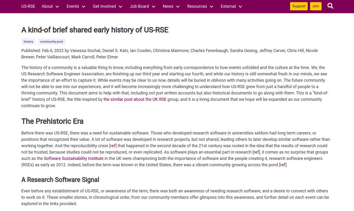 US-RSE | @us_rse@fosstodon (@us_rse) on Twitter photo We (<a href="/us_rse/">US-RSE | @us_rse@fosstodon</a>) are proud to share a community effort -
A king-of-brief shared early history of US-RSE!
us-rse.org/2022-02-06-a-b…
For this post, we invited all interested community members to add to our collective story, and we are excited to share it with you today. 🎉 We (<a href="/us_rse/">US-RSE | @us_rse@fosstodon</a>) are proud to share a community effort -
A king-of-brief shared early history of US-RSE!
us-rse.org/2022-02-06-a-b…
For this post, we invited all interested community members to add to our collective story, and we are excited to share it with you today. 🎉