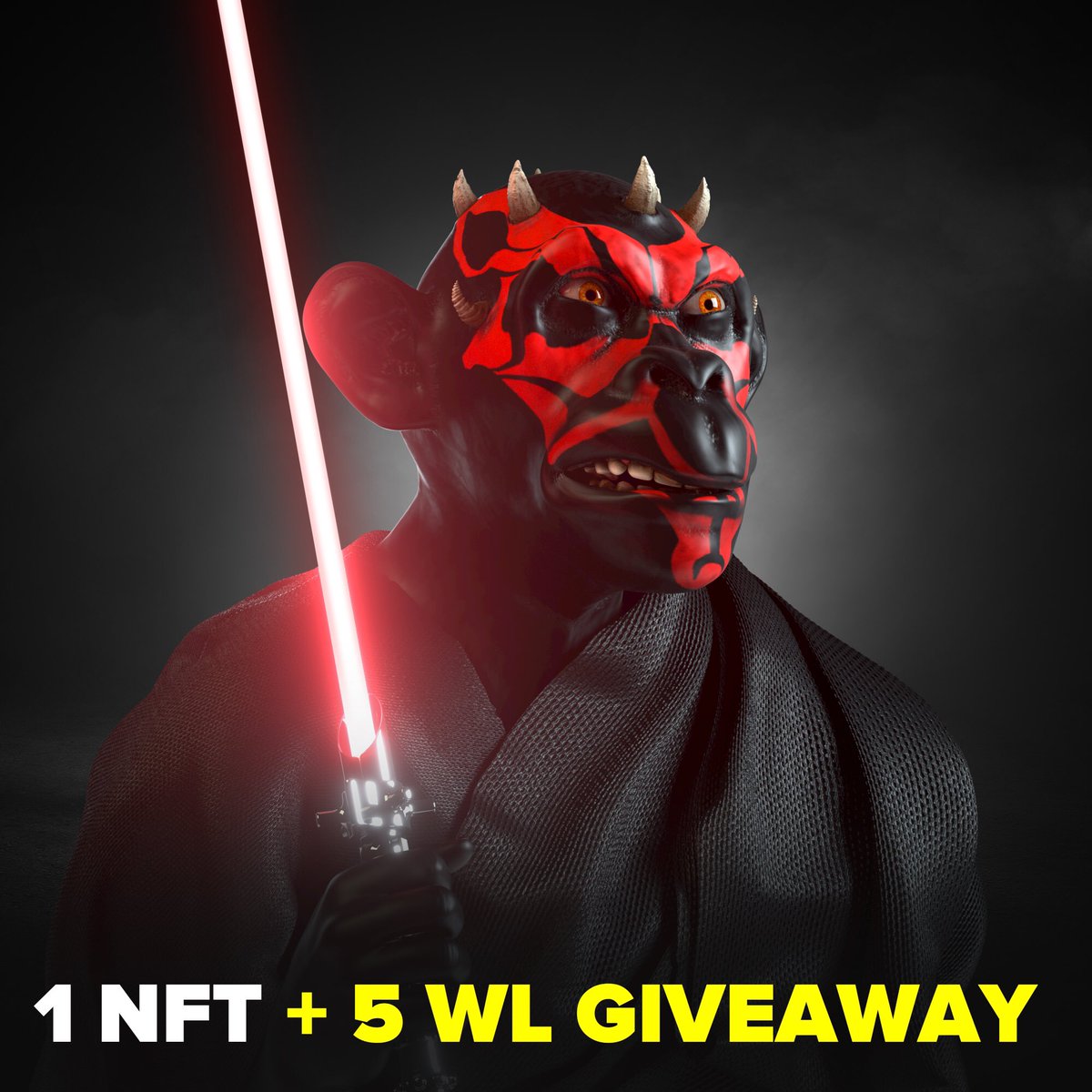 Real Apes Club (@realapeclub) on Twitter photo 🚨New Sneak Peek is here: Darth Maul
5 WL spots + 1 free NFT available to grab on this tweet:
- Like & RT
- Follow <a href="/realapeclub/">Real Apes Club</a>
- Join discord.gg/realapeclub
- Tag 3 Friends
#NFT #NFTs #NFTCommunity #NFTdrop
#NFTCollection #NFTcollector 🚨New Sneak Peek is here: Darth Maul
5 WL spots + 1 free NFT available to grab on this tweet:
- Like & RT
- Follow <a href="/realapeclub/">Real Apes Club</a>
- Join discord.gg/realapeclub
- Tag 3 Friends
#NFT #NFTs #NFTCommunity #NFTdrop
#NFTCollection #NFTcollector