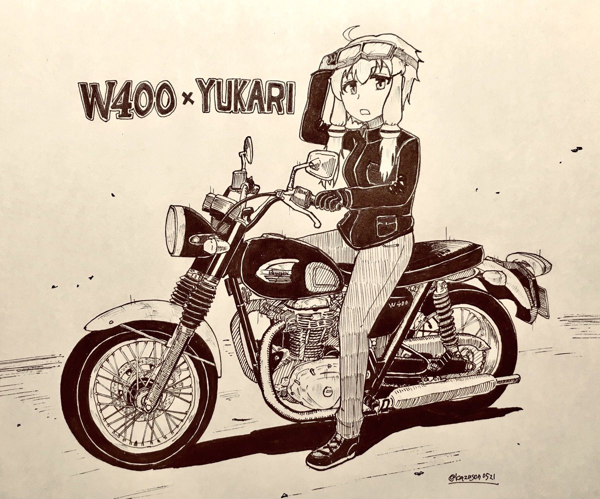 バイク描きたいねぇ
 #バイク女子 