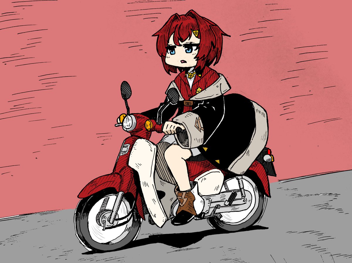 バイク描きたいねぇ
 #バイク女子 
