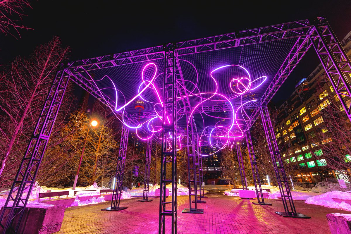 nordicbridges's tweet photo. Experience #NordicLights until Feb 21, with installations like Pressure by visual artist Hans E. Madsen! Flashes of impulses whip around in LED doodles & run towards each other while shifting colour, giving the expression of a digitally-stressed doodle.
โจhttps://t.co/vvh0BuxNtL https://t.co/RERLx3jo1d
