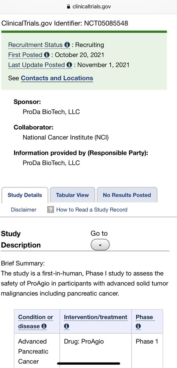 Delighted to share that the drug our lab developed, ‘ProAgio’ - my PhD project, is in Phase 1 clinical trial for advanced Pancreatic Cancer and other solid malignancies. #ProAgio #PancreaticCancer #Phase1ClinicalTrial