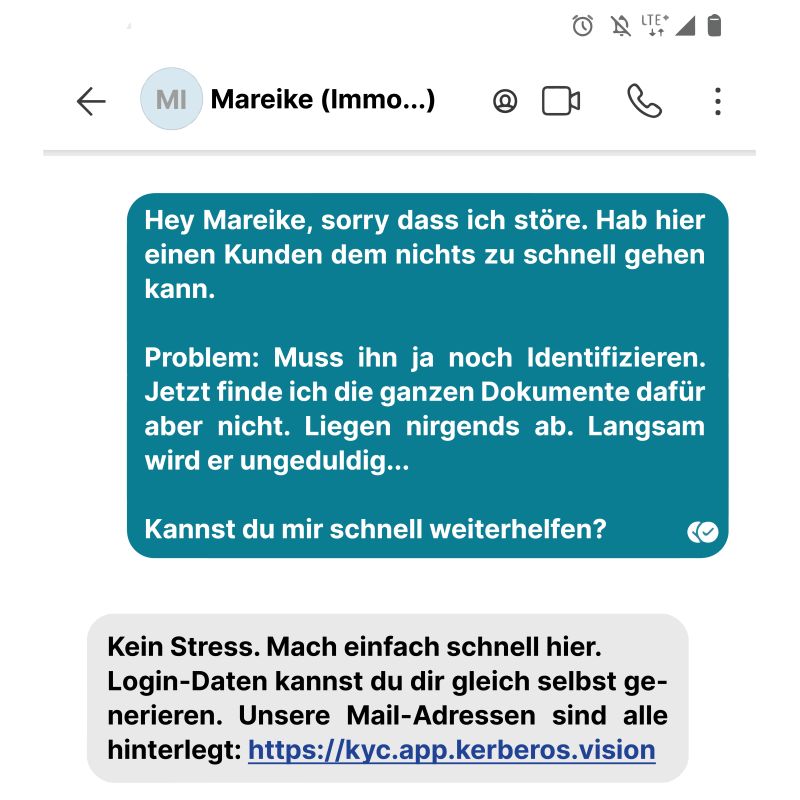 Stress schon am Wochenanfang? Muss nicht sein.
Wer weniger Zeit mit Dokumentsuche verbringen will, kann sich einfach auf Web-Anwendungen oder Apps verlassen. Mit der Kerberos #KYC-#App führen Sie Kundenidentifizierungen im Handumdrehen durch. #Compliance #aml