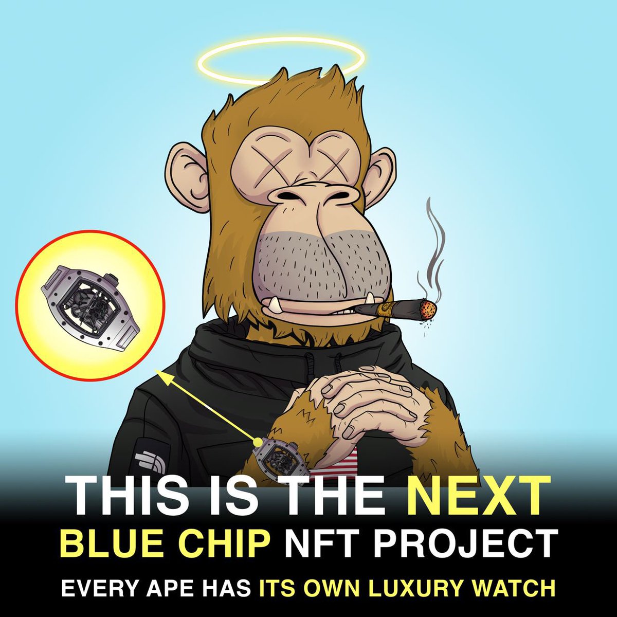 🚀Ape with this watch community in the Metaverse🚀

🔥Join our discord NOW!
🔥Patek Philippe and Rolexes to be won! 
🔥Metaverse Land for watch community! 

NFT Giveaway happening now! 
#NFTs #nftart #NFTCommunity #NFTGiveaway
