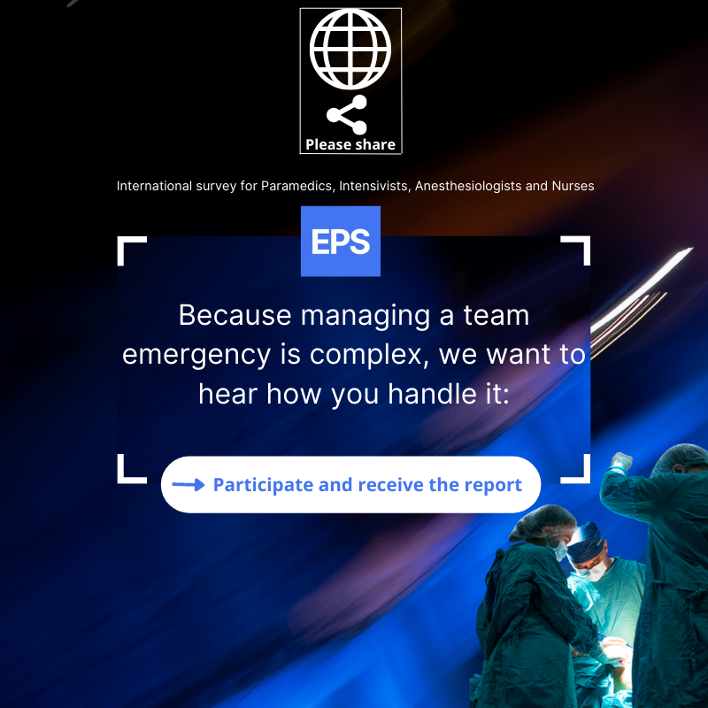 virgidelplanque's tweet photo. 🚨🧑‍⚕️👩🏽‍⚕️🧑‍🎓Paramedics, Intensivists, Anesthesiologists, Nurses:
Because managing a team emergency is complexe, we want to hear to hear how you handle it.

➡️ Please fill out our 3min survey to receive our report and learn from your peers, worldwide: https://t.co/em8EX7uslA https://t.co/raOCisOLgQ