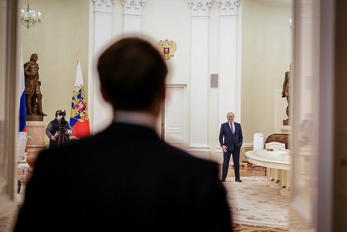 Avec le Président Vladimir Poutine à Moscou.