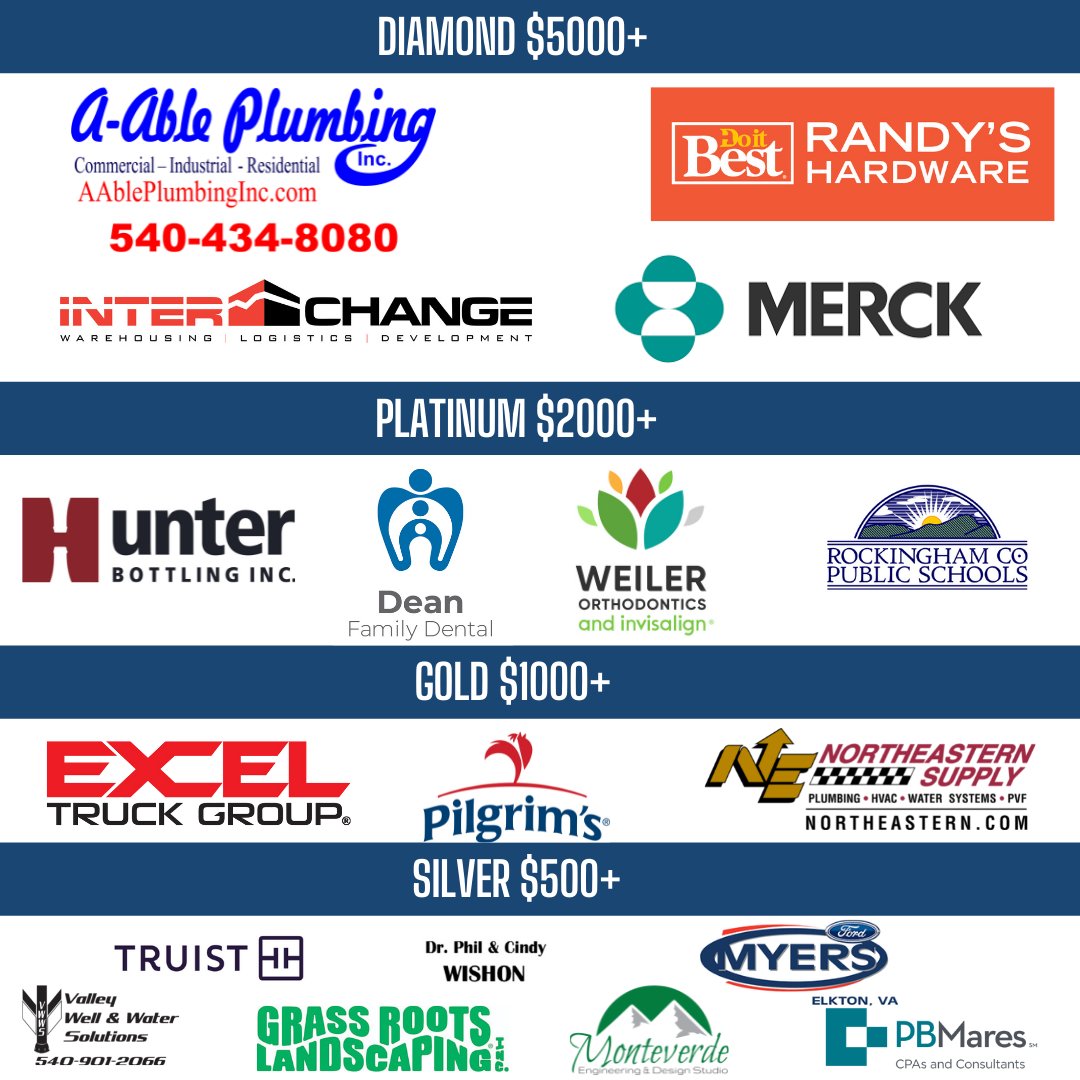 We would like to recognize our Partners in Education whose support helped make our Annual Event this past Saturday possible. Without their partnership, we would not be able to do the work that we do to support the teachers and students in Rockingham County Public Schools - VA