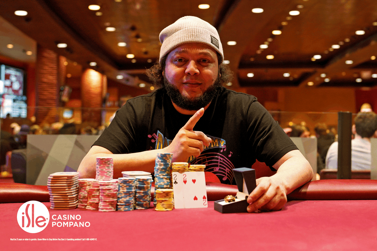 HarrahsPompano's tweet photo. Congratulations to our first Champion Fernando Rodriguez. He took home our first ring and $94,947 for Event #1 of our #WSOP Circuit. To read more about Fernando, visit https://t.co/YEy99GAt8s https://t.co/pTlXNaR3OJ