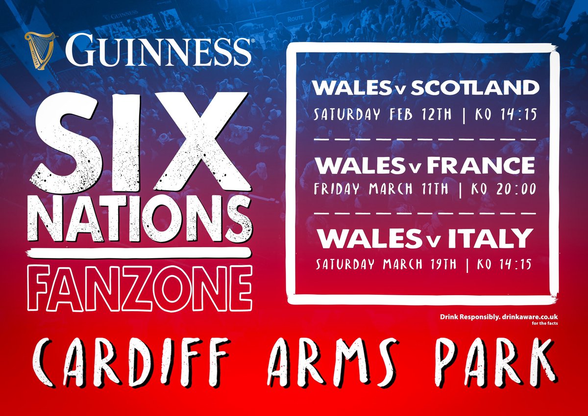 A MASSIVE game for <a href="/WelshRugbyUnion/">Welsh Rugby Union 🏴󠁧󠁢󠁷󠁬󠁳󠁿</a> against Scotland this weekend and we are thrilled to be hosting the Official <a href="/GuinnessGB/">Guinness GB</a> Fanzone. 

Bars, street food and all games screened live with <a href="/4thstreet/">4th Street</a> providing post-match entertainment.