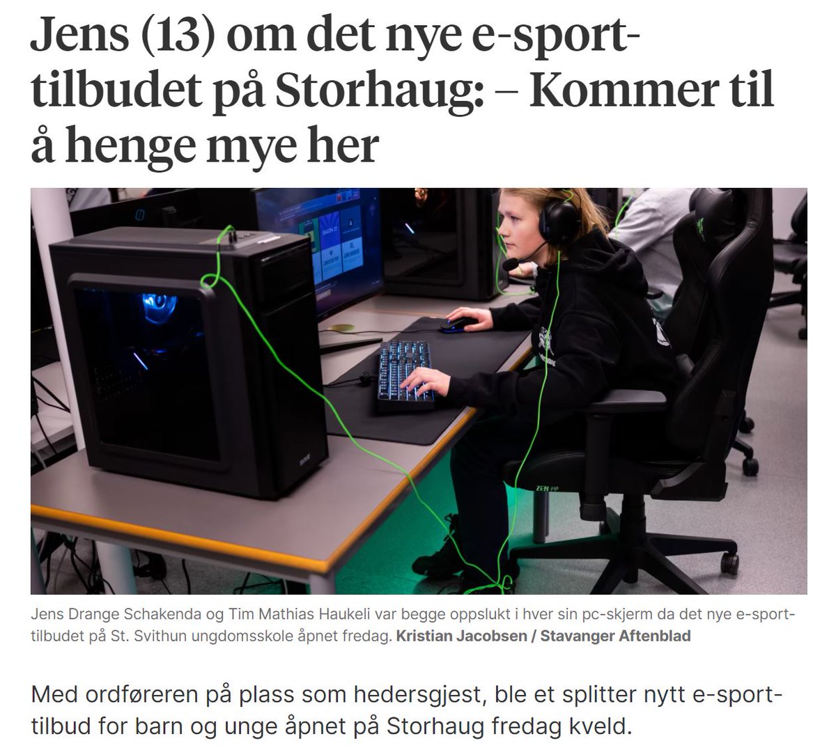 Ta en titt på artikkelen fra Stavanger Aftenblad! 🤩
Den er også i dagens papirutgave på side 18 🤓

aftenbladet.no/lokalt/i/QyWy9…

Takk til alle som var med å planla, dere som bidro, samarbeidspartnere og alle som møtte opp på åpningsfesten. 😊
