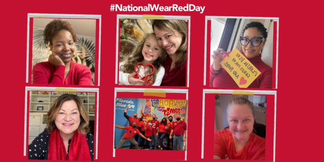 Abigail89716271's tweet photo. We've teamed up with the @American_Heart to bring awareness to cardiovascular health for American Heart Month. Our employees, their families and even their pets are proud to Go Red for #NationalWearRedDay. #BlueGoesRed #FlBlueLife https://t.co/JkY4Tz9ifa