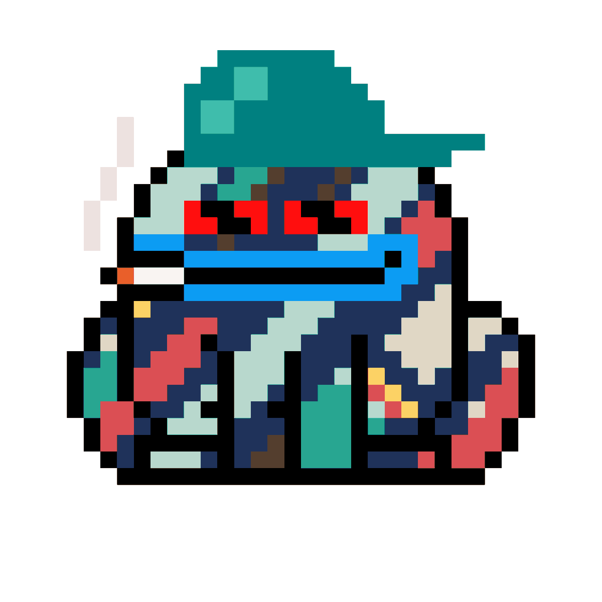 nounsjump's tweet photo. @nobitoadz @CozomoMedici Nice fren, our tribute was this jumper to him: ❤️🙏🐸 https://t.co/UkHn3vIFK6