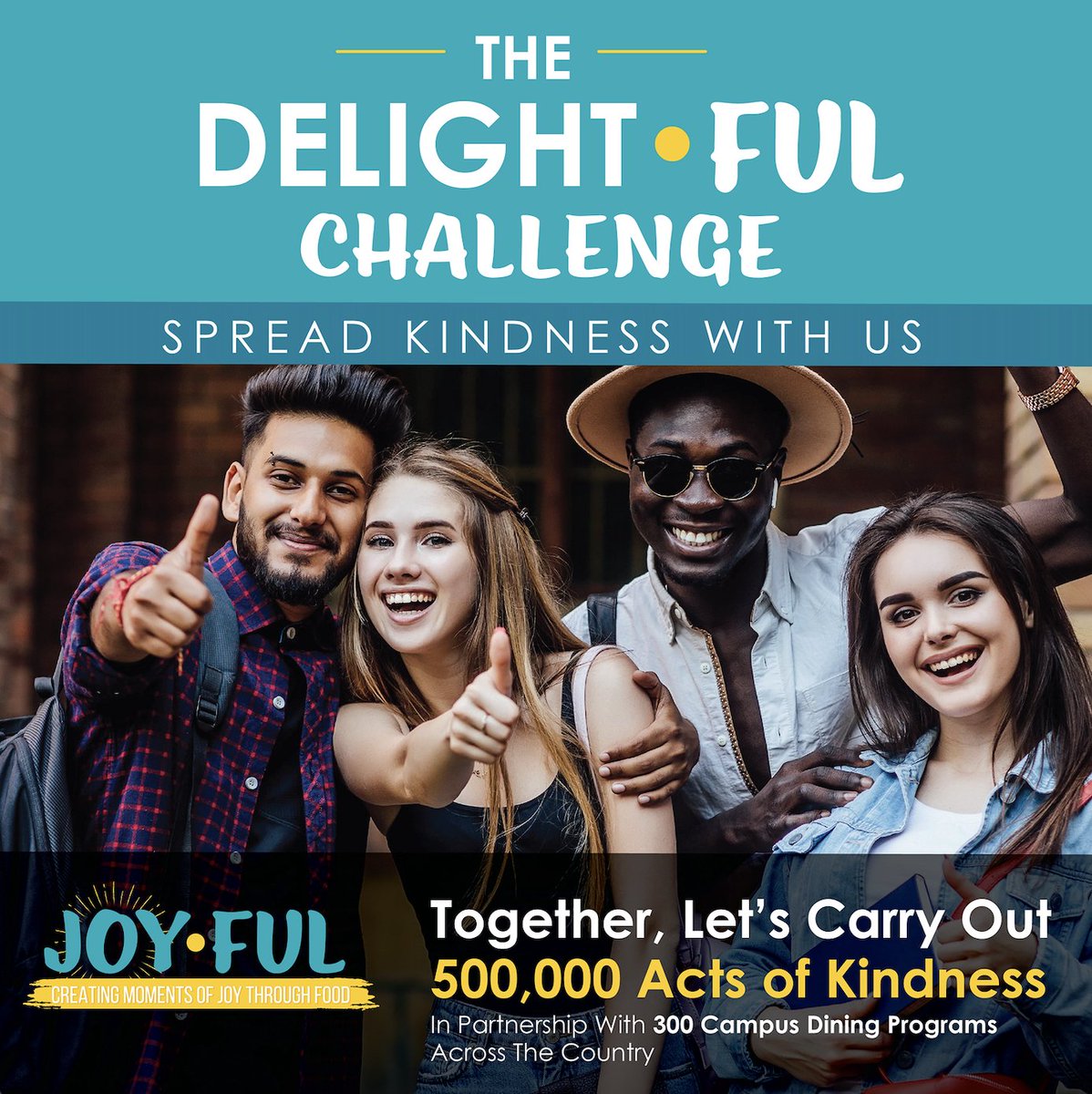FHSUdining's tweet image. Our DELIGHTFUL event is only 10 days away! Join us for a celebration of friends and paying it forward with random acts of kindness on Feb 17!
.  .  .
#delightfulvibes #chartwellsjoyful