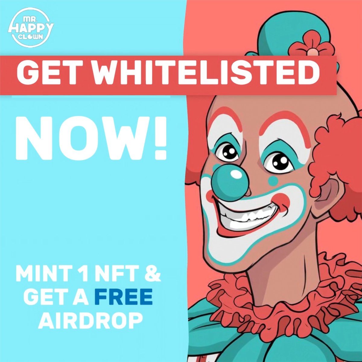 29 hours before Presale. 
You still got time to get whitelisted now and get a free Baby Clown. 🤡

Join our Discord to get WL now: 
discord.com/invite/zEukk2w…

#WHITELIST #NFTPRESALE
