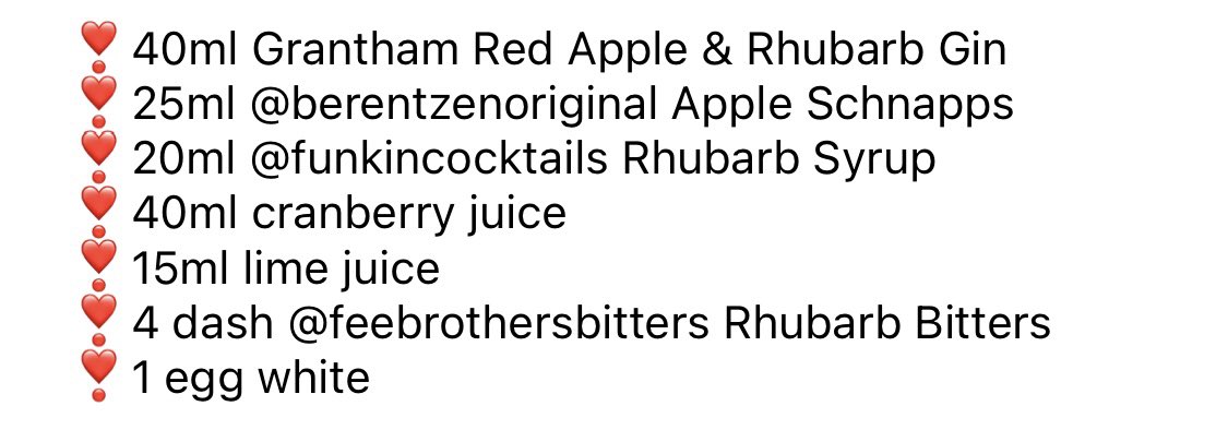 Treat your loved one to our signature ‘Rhubarbtini’ cocktail this ❤️Valentine’s Day❤️ using our Isaac’s Garden Red Apple &amp; Rhubarb Gin🍎🍸

#cocktail #ValentinesDay #valentines #gin #localbusiness #SmallBusiness #rhubarb