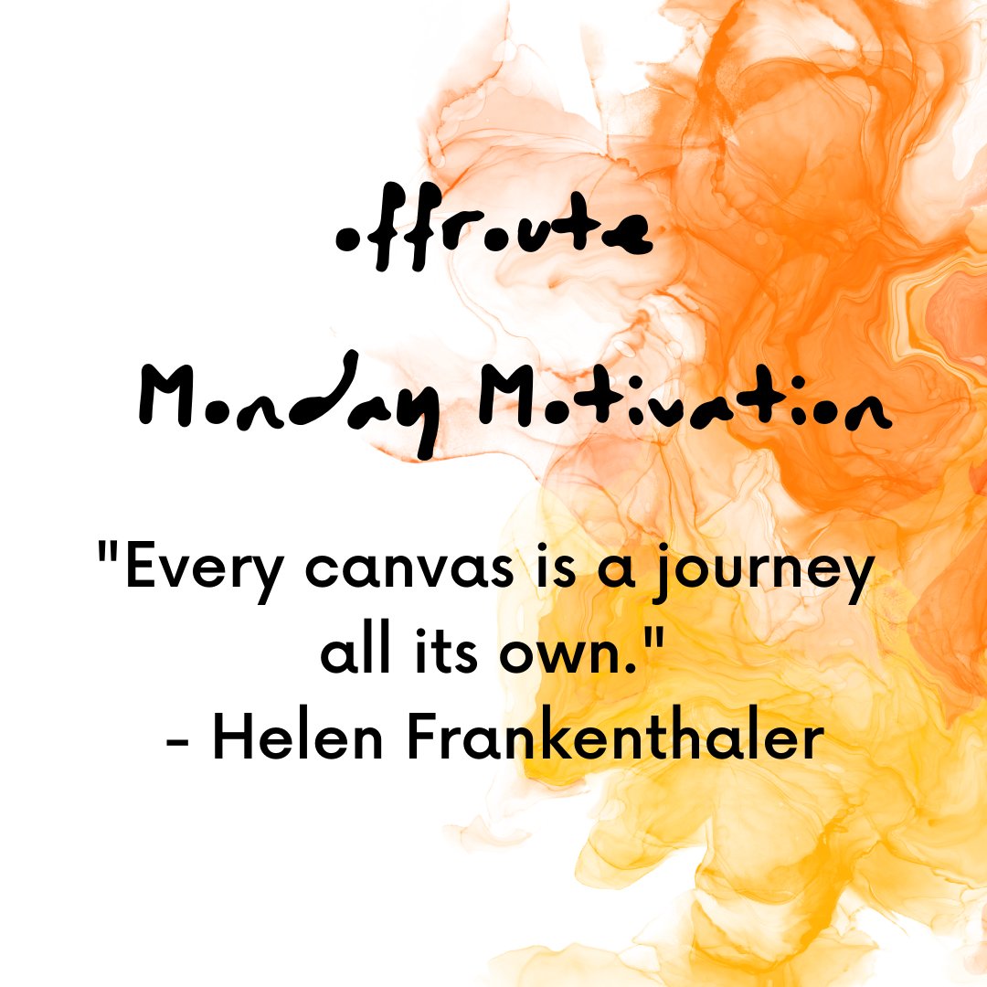 OffrouteArt's tweet photo. #MondayMotivation "Every canvas is a journey all its own"- Helen Frankenthaler
Enjoy the journey this week and let yourself create! https://t.co/0Ird1Wvg7i