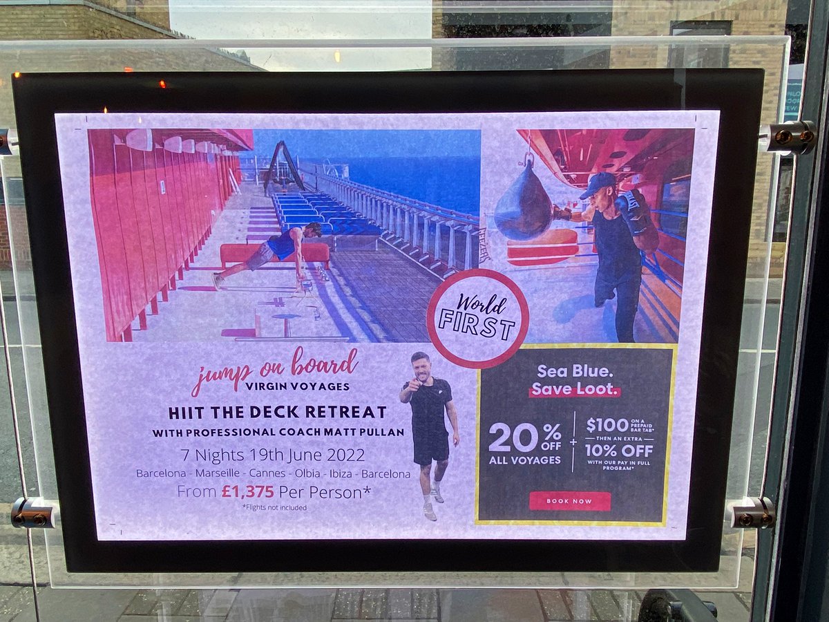 Finished day 1 of our London tour at the UK &amp; Ireland’s No1 Agency 2021, <a href="/swords_travel/">Swords Travel</a>. Exciting to hear how last yr’s big win, &amp; innovative ideas including a fitness retreat at sea, are helping this agency’s sales skyrocket 🙌
