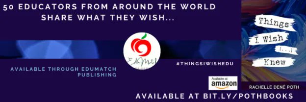 EdumatchBooks's tweet photo. Things I Wish [...] Knew by Rachelle Dene Poth @Rdene915
https://t.co/VwkZ7wLeZR
#Teaching #AuthorsLaunch #Reflection #edumatchauthors https://t.co/pXgB9p4fME